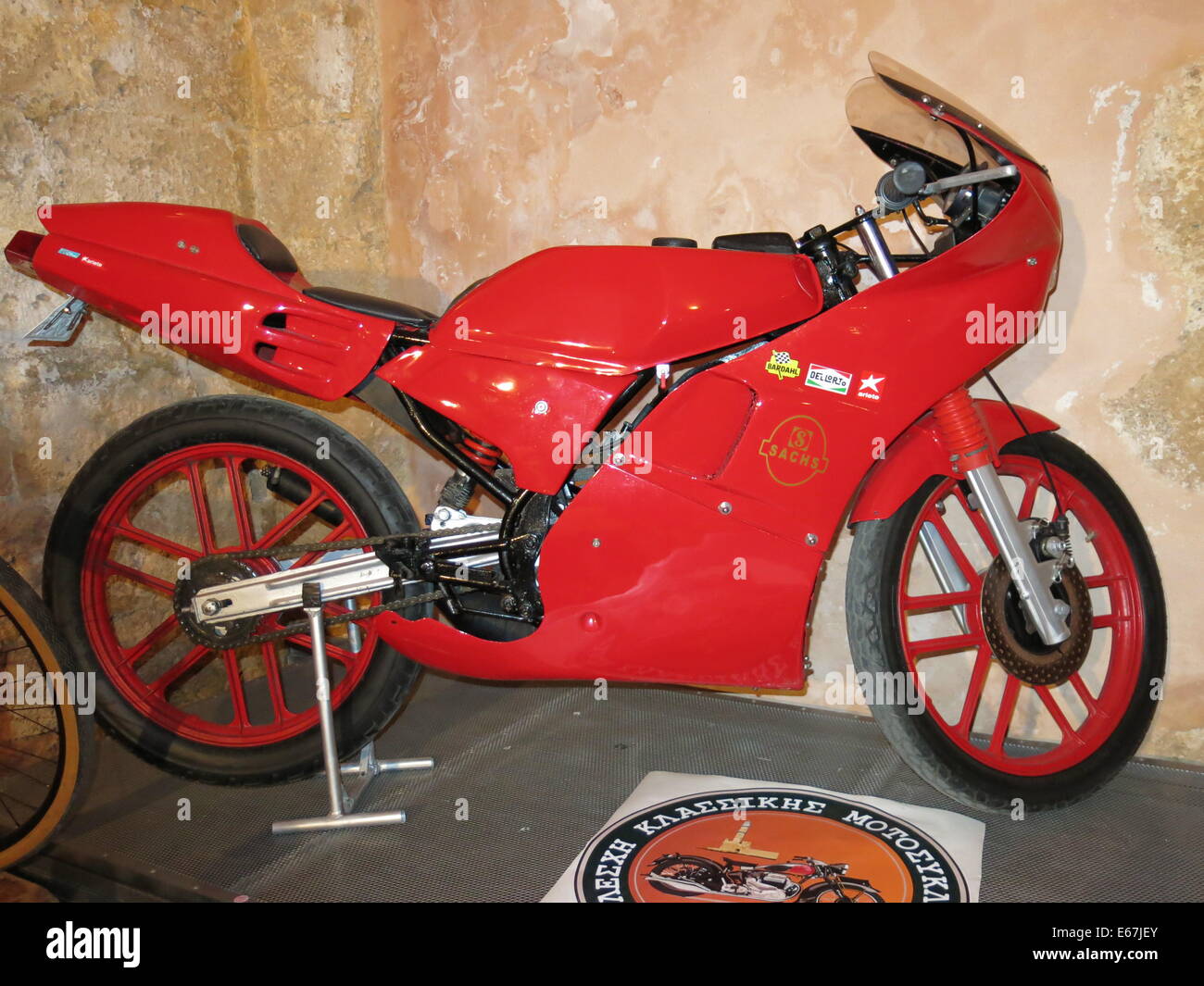 Picture of vintage motorbike taken at the 9th exhibition of classic