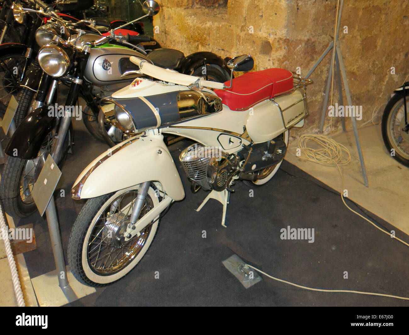 Picture of vintage motorbike taken at the 9th exhibition of classic