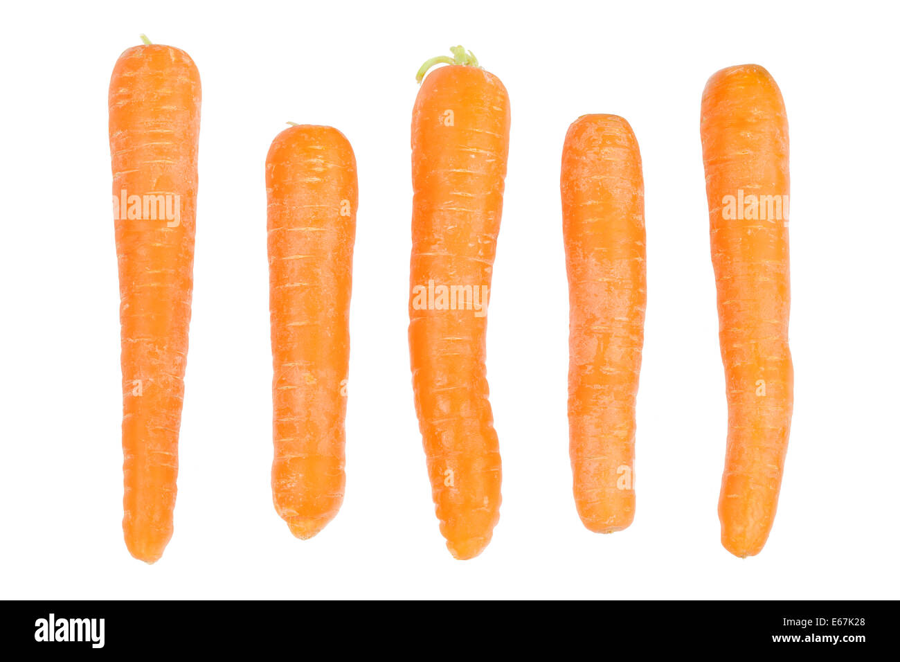 Carrots on a white background Stock Photo