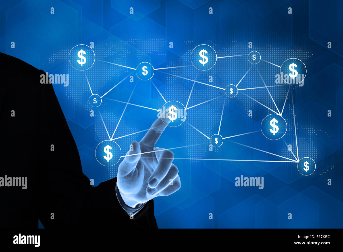 Dollar network hi-res stock photography and images - Alamy