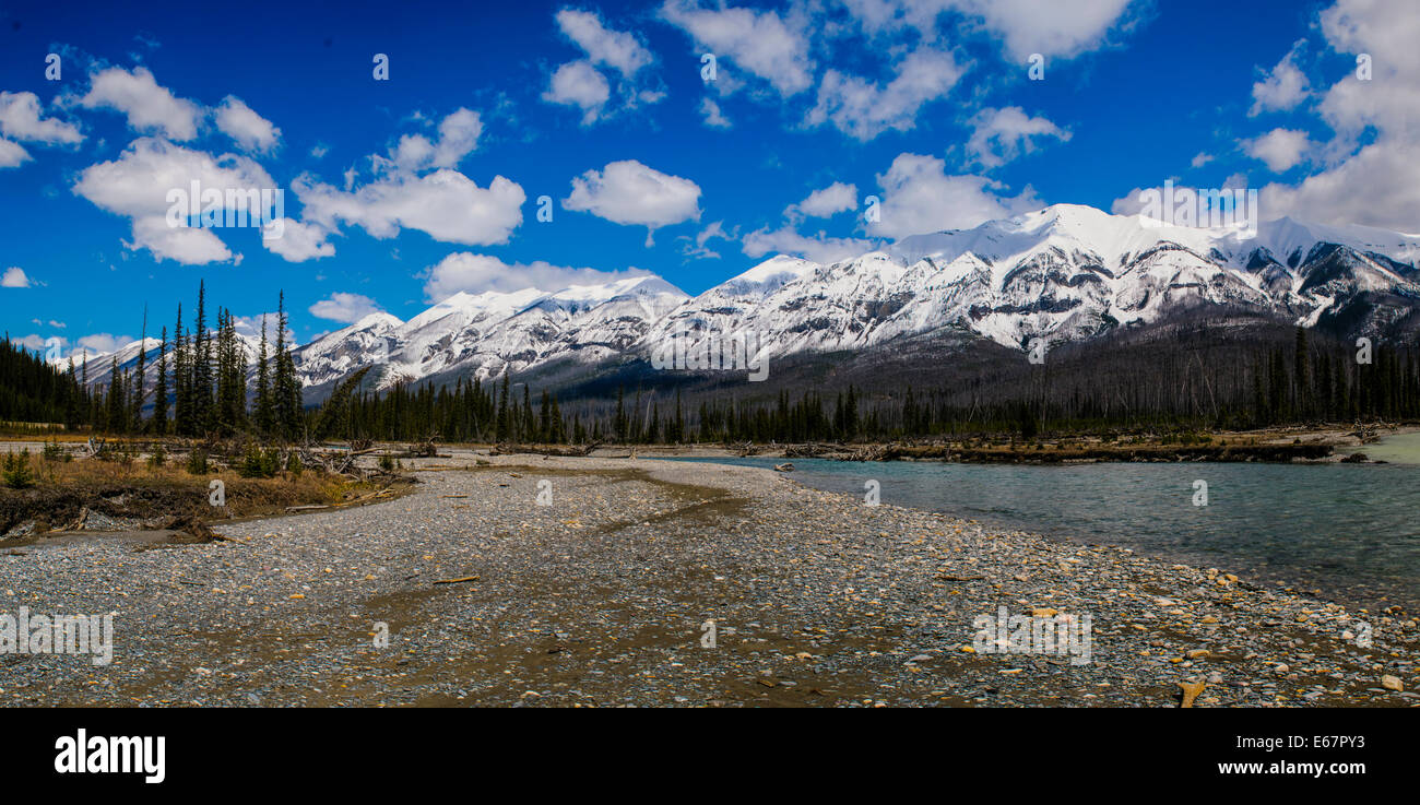 Scenic views of Kootenay National Park British Columbia Stock Photo