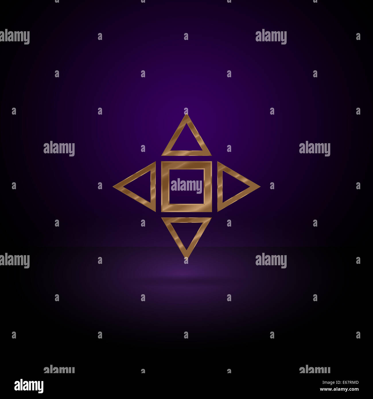 Gold metal symbol Stock Photo Alamy