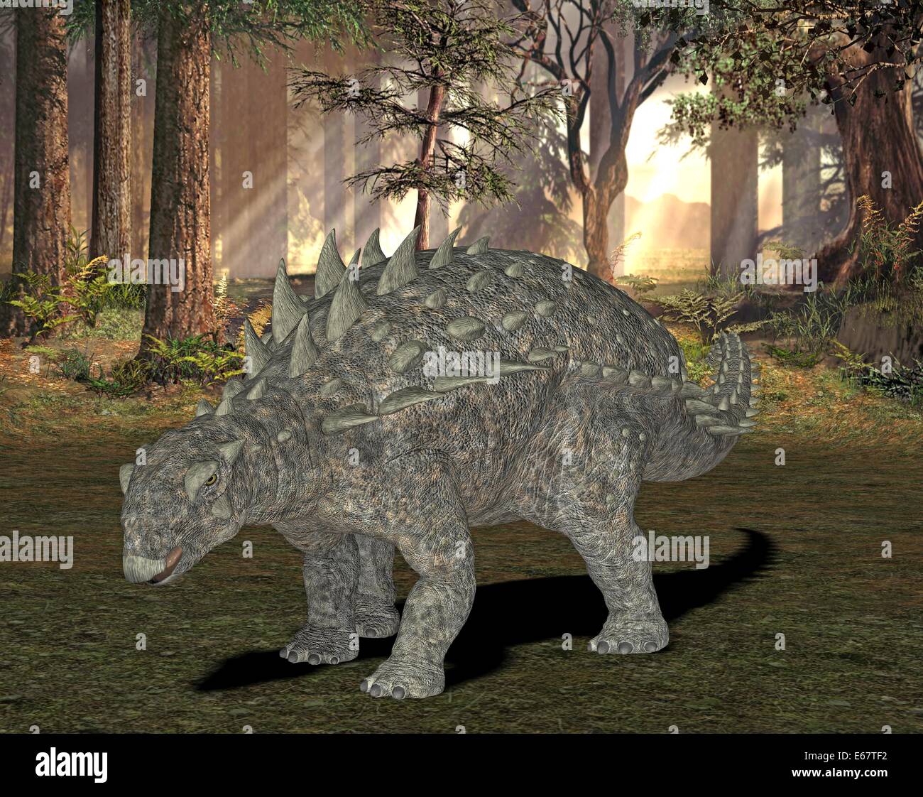 Dinosaurier Polacanthus / dinosaur Polacanthus Stock Photo