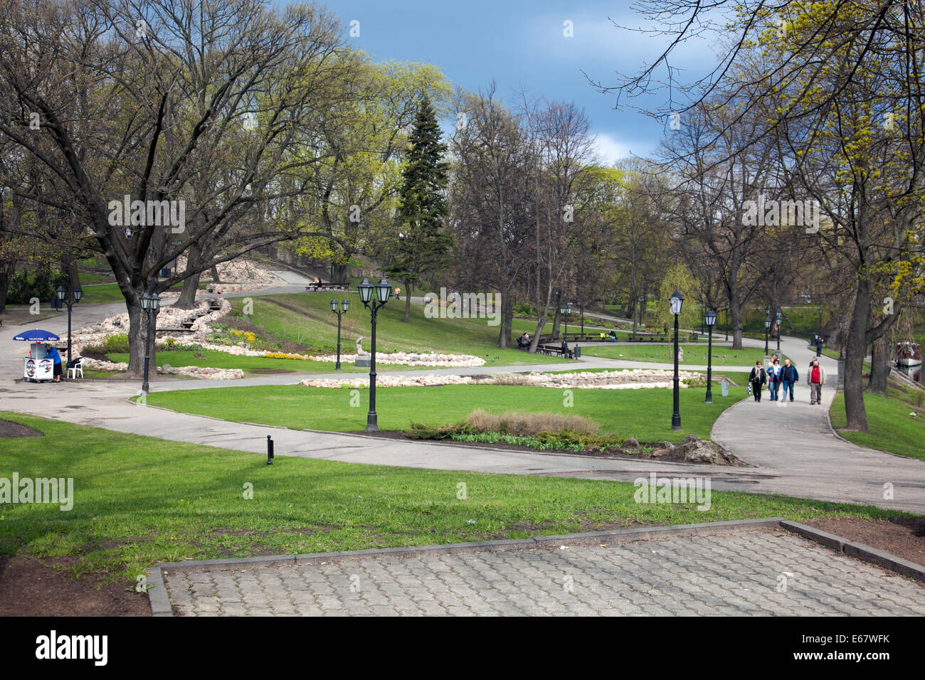 Bastejkalns (Bastion Hill) Park, Riga, Latvia Stock Photo