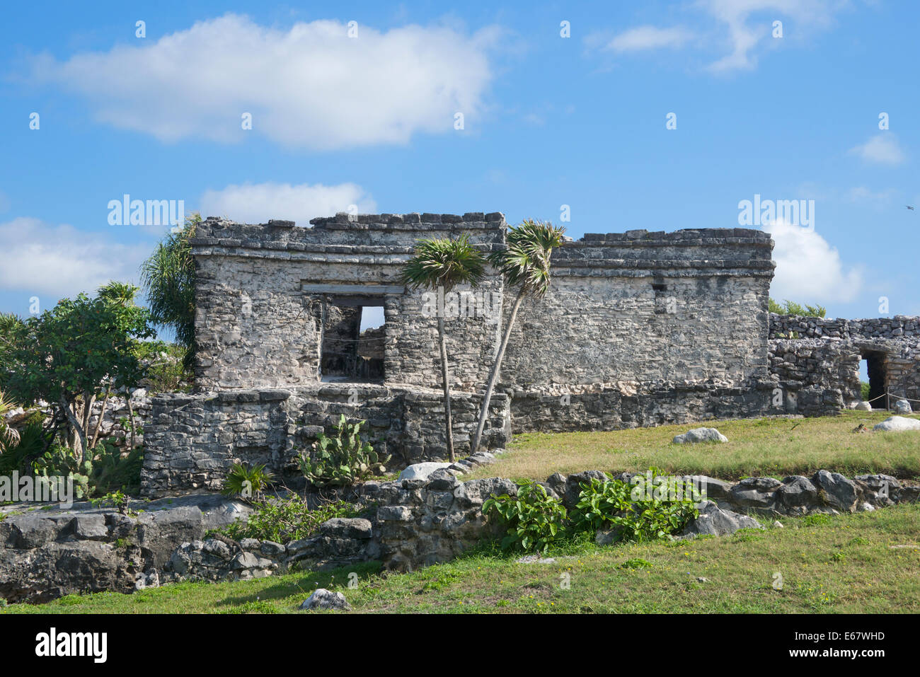 House of the Cenote Tulum Yucatan Mexico Stock Photo