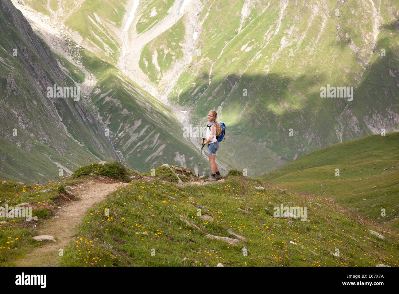 Hiking in the french alps hi-res stock photography and images - Alamy