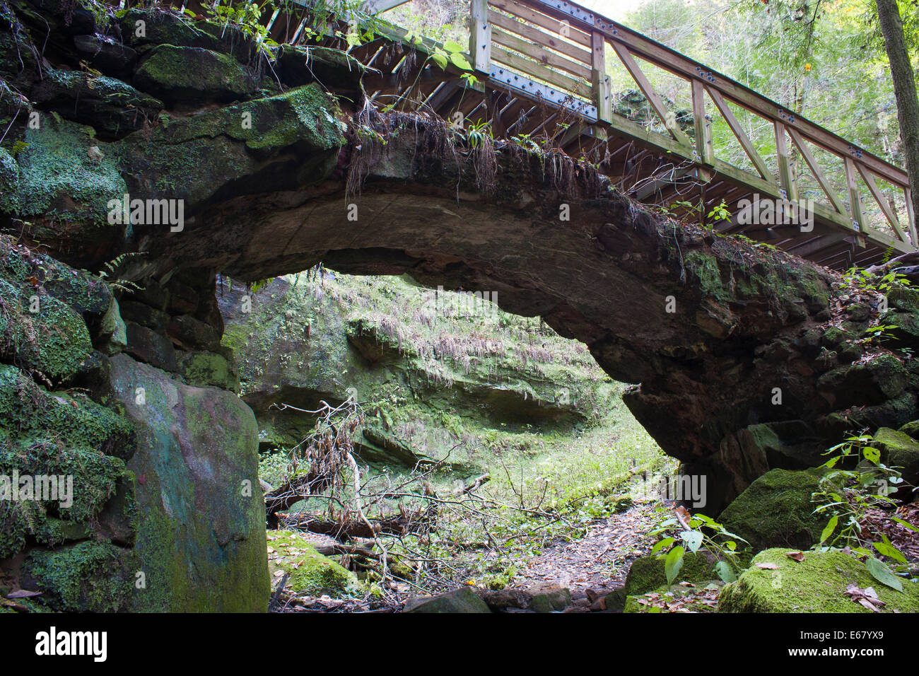Stone bridge in Hocking Hills State Park Ohio, USA Stock Photo Alamy