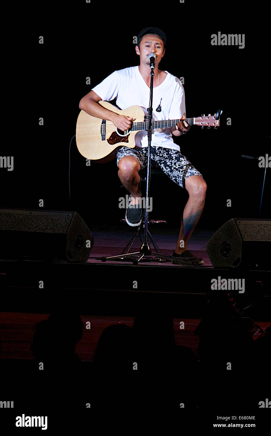 Yosuke Imai August 15 14 Singer Yosuke Imai Performs During The Fashion Runway Show Of A Nation Girlsaward Island Collection 14 At The Yoyogi Gymnasium In Shibuya Japan In August 15 14