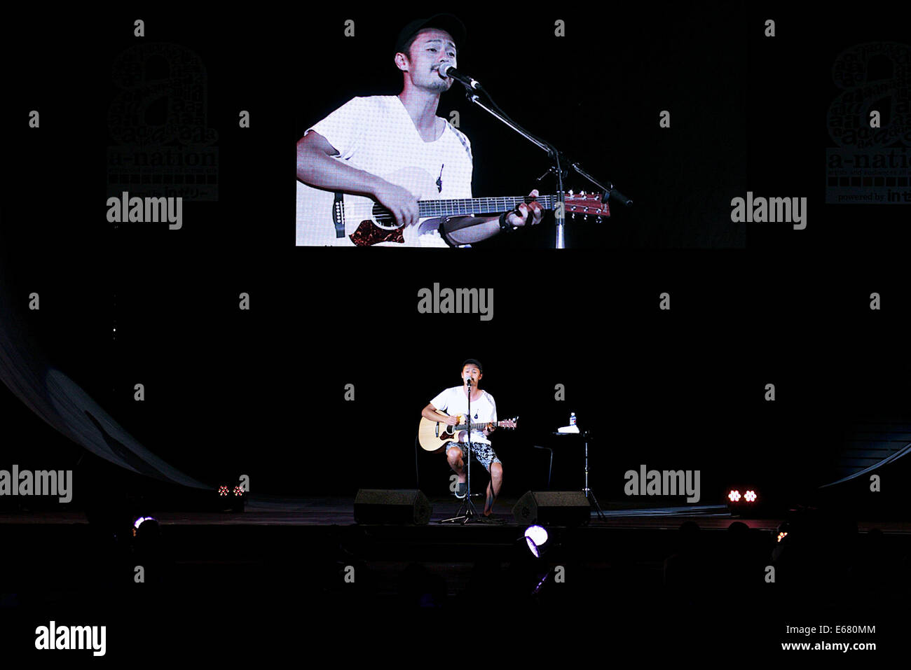 Yosuke Imai August 15 14 Singer Yosuke Imai Performs During The Fashion Runway Show Of A Nation Girlsaward Island Collection 14 At The Yoyogi Gymnasium In Shibuya Japan In August 15 14