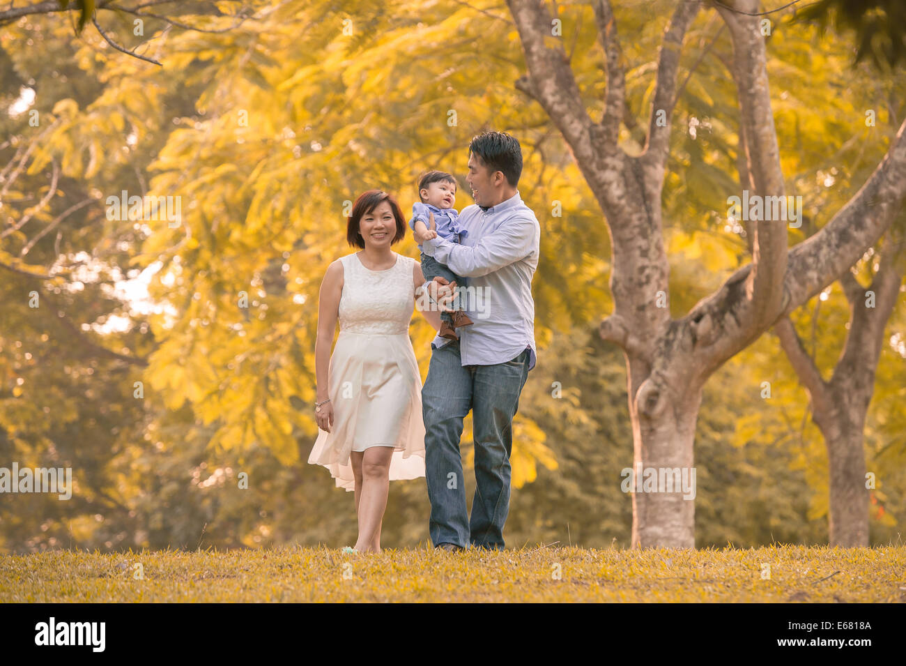 Asian family picnic park hi-res stock photography and images - Alamy
