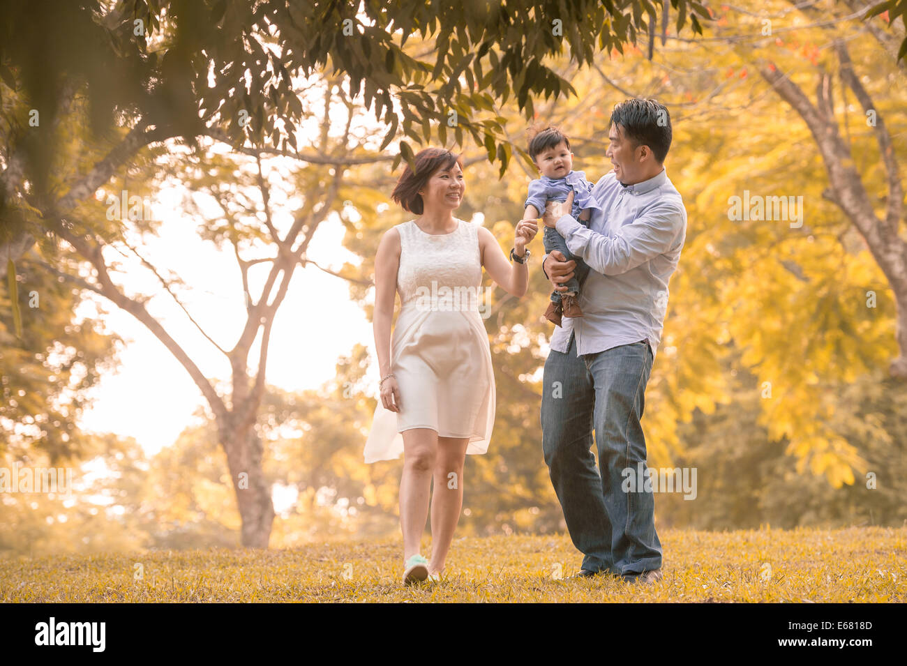 Asian family picnic hi-res stock photography and images - Alamy