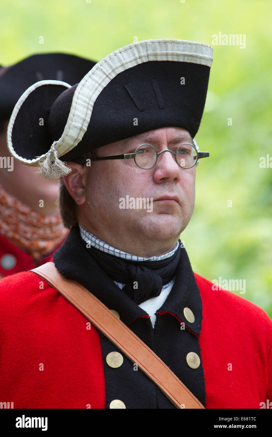 American revolutionary war reenactor hires stock photography and