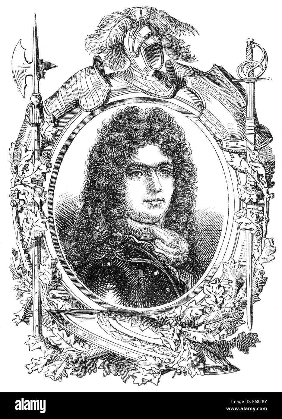 Louis François de Boufflers, Duke of Boufflers, Count of Cagny, 1644-1711, a Marshal of France, Stock Photo