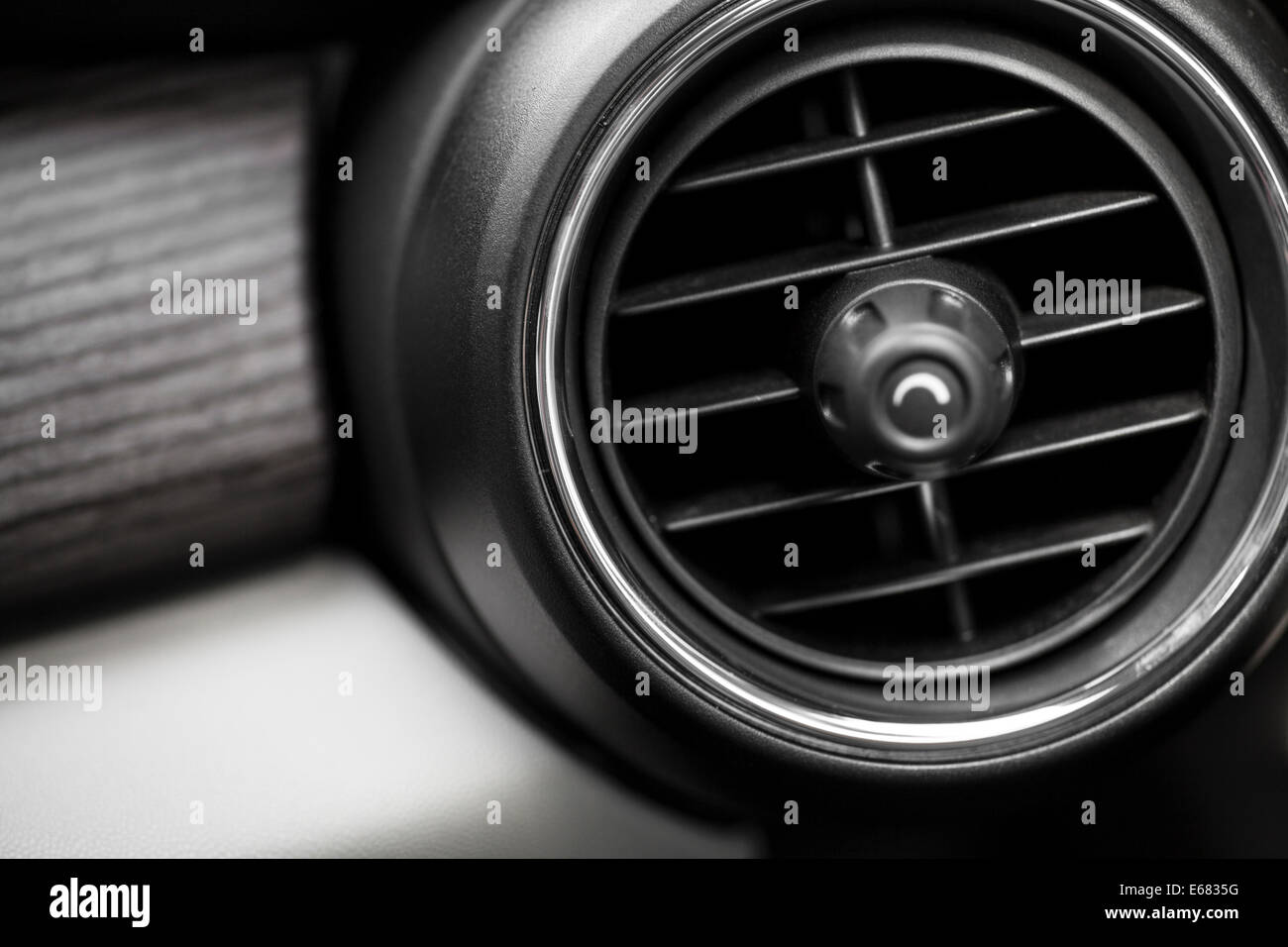 Close up shot of an air vent in a car Stock Photo Alamy
