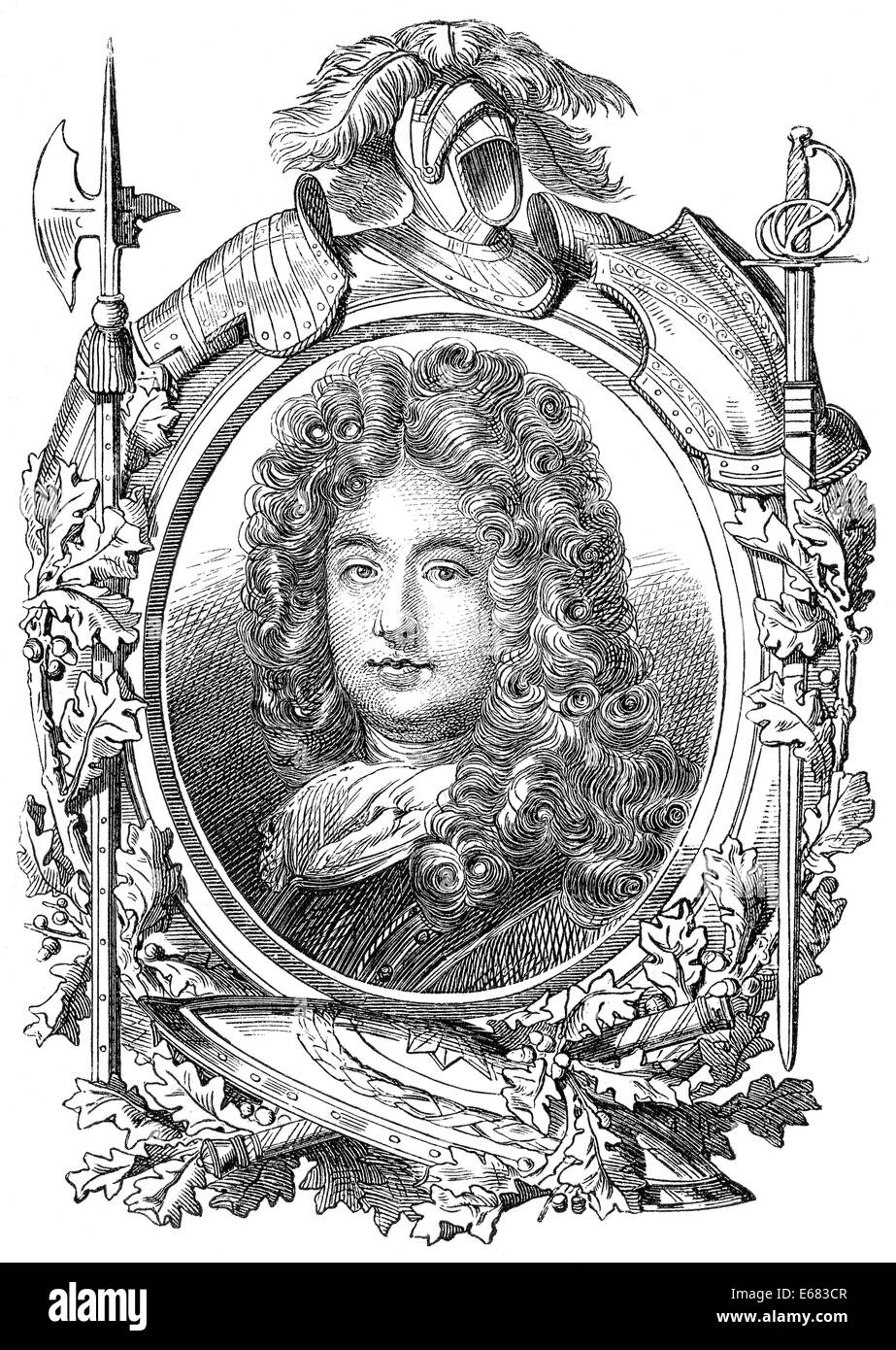 Anne Jules de Noailles, 2nd Duke of Noailles, 1650-1708, marshal of France, Stock Photo