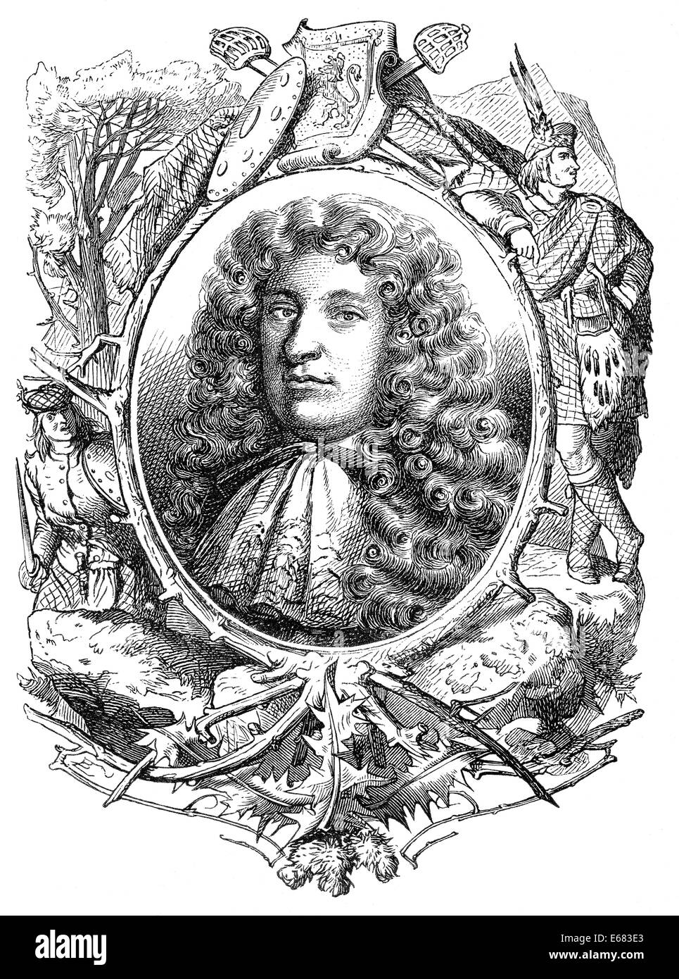 Archibald Campbell, 9th Earl of Argyll, 1629-1685, Scottish Protestant leader and peer, Stock Photo