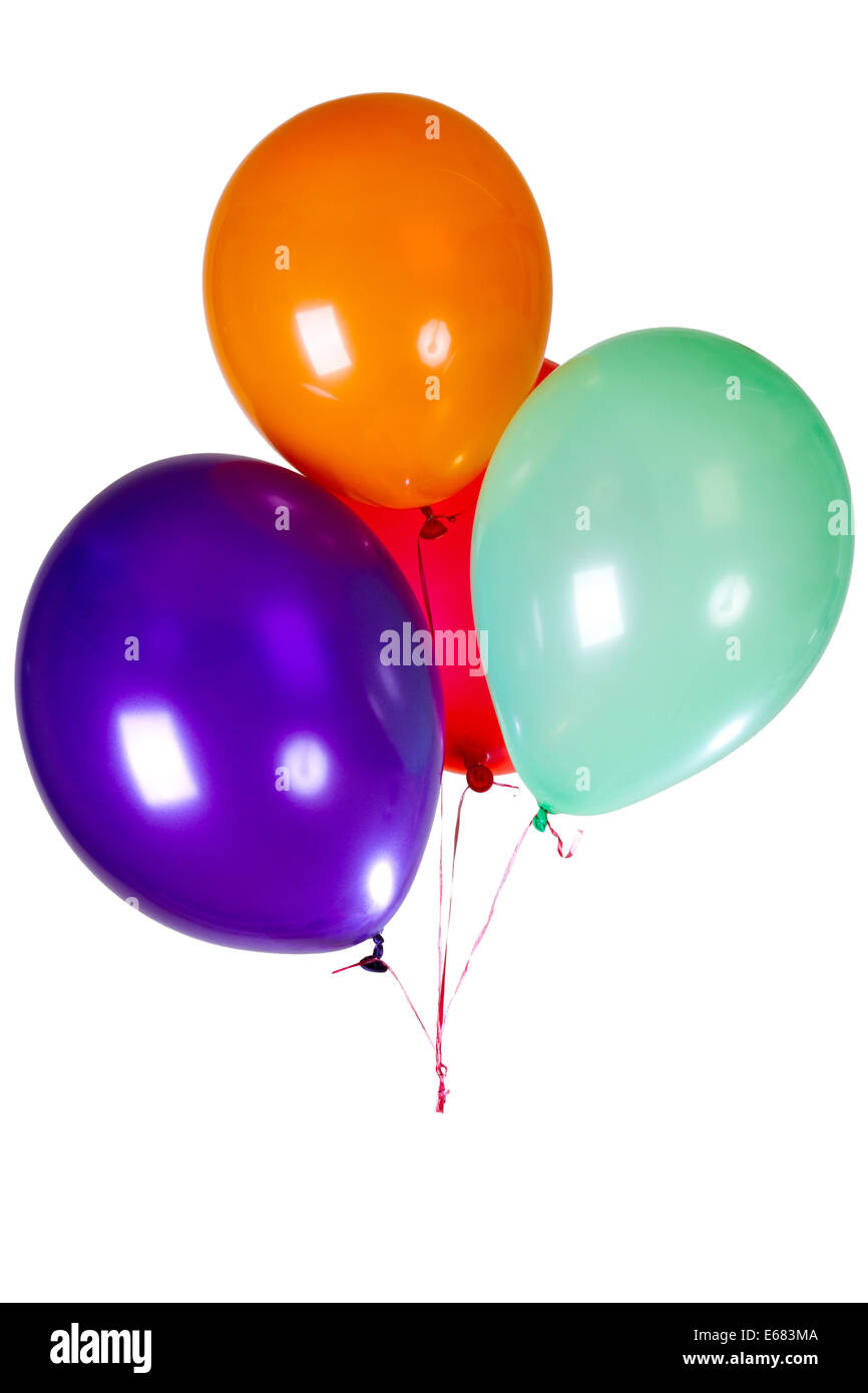 6 Ballons 10 ans multicolore