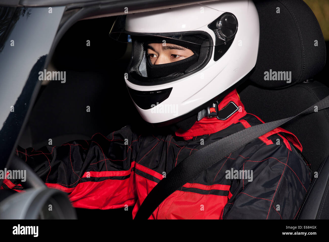 Young race car driver Stock Photo - Alamy