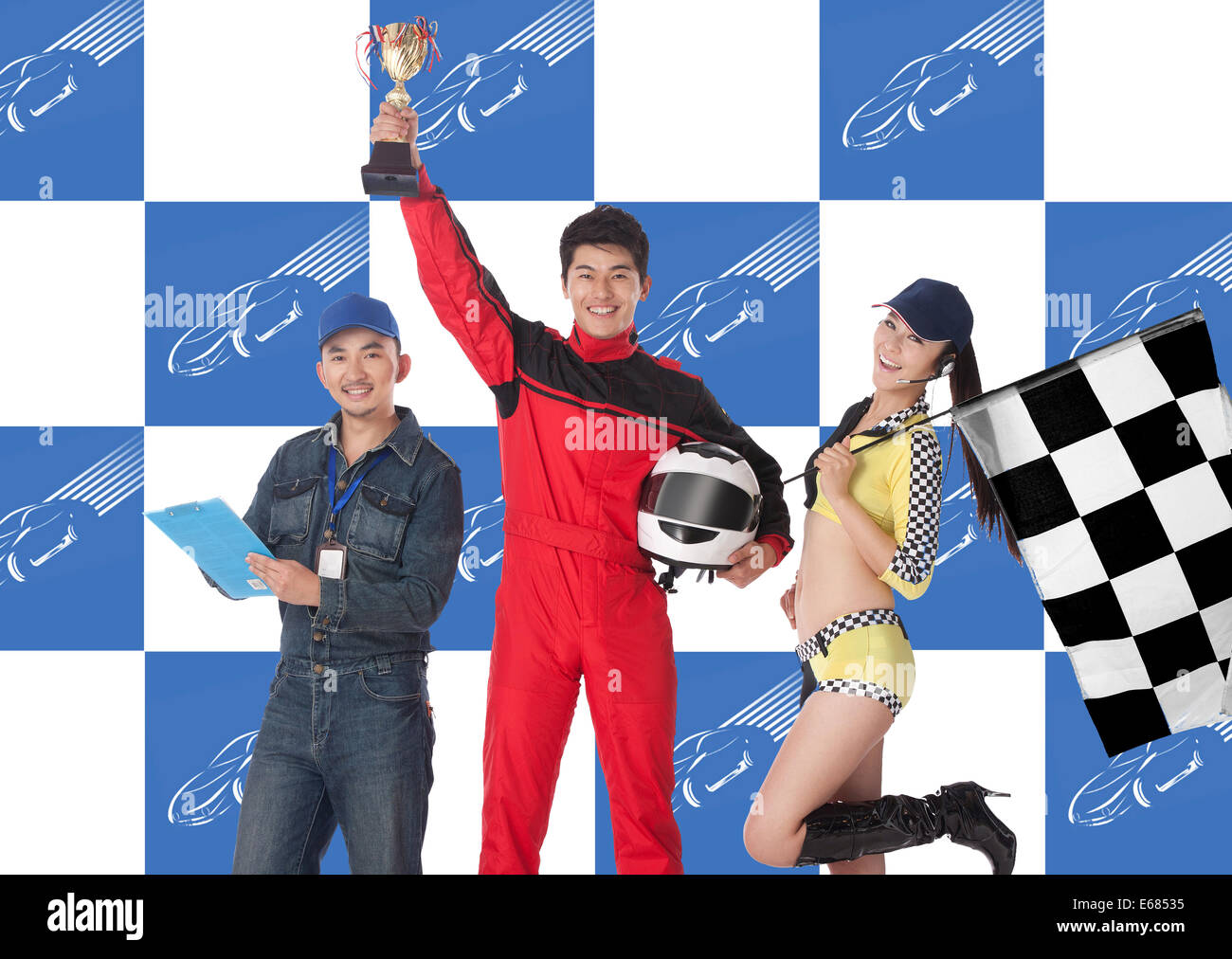 Race car drivers Stock Photo Alamy