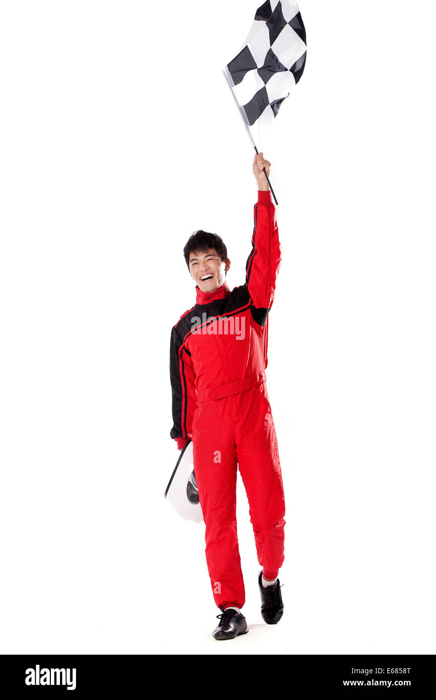 Young race car driver Stock Photo Alamy