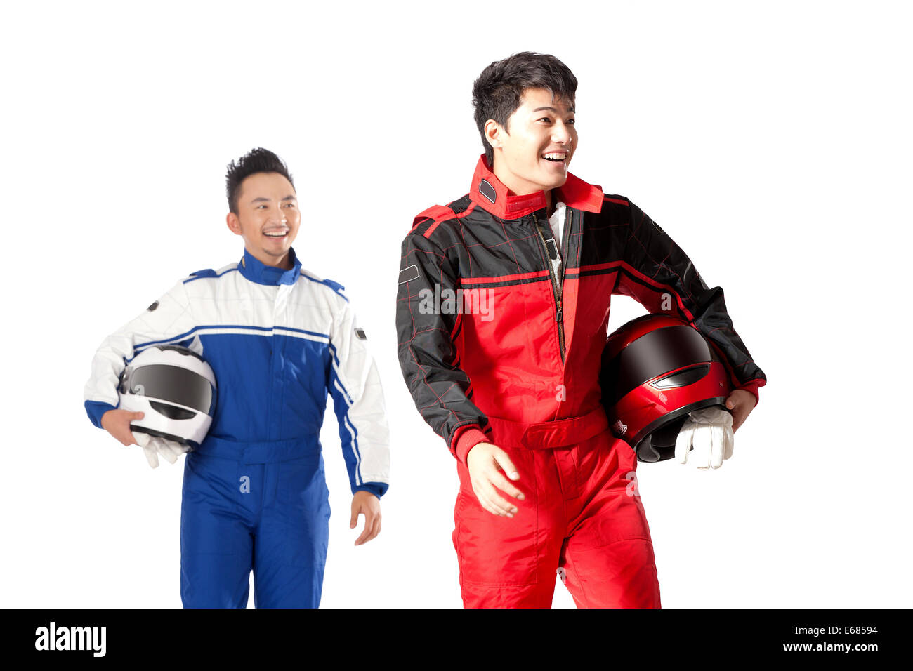 Young race car driver Stock Photo