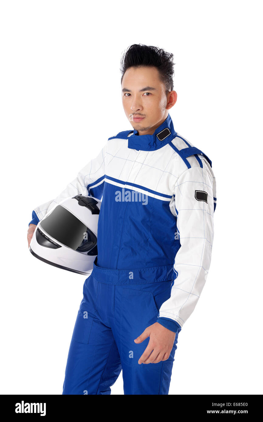 Young race car driver Stock Photo Alamy