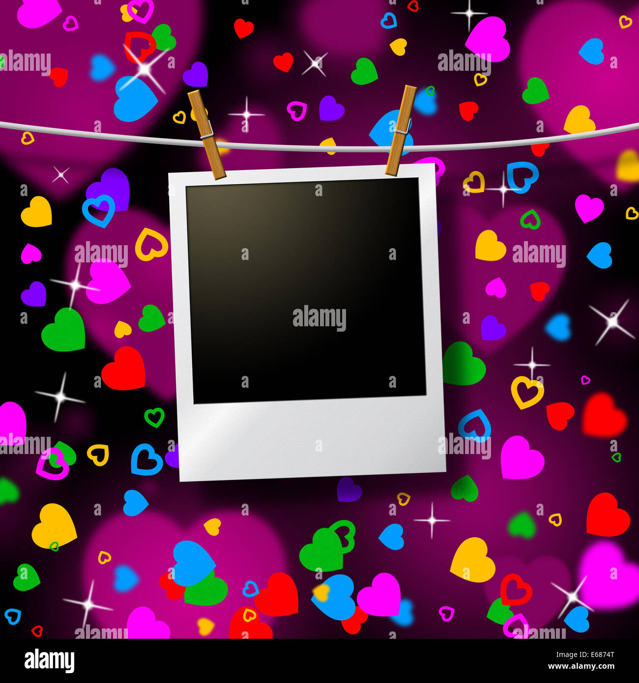 Photo Frames Meaning Blank Space And Border Stock Photo Alamy