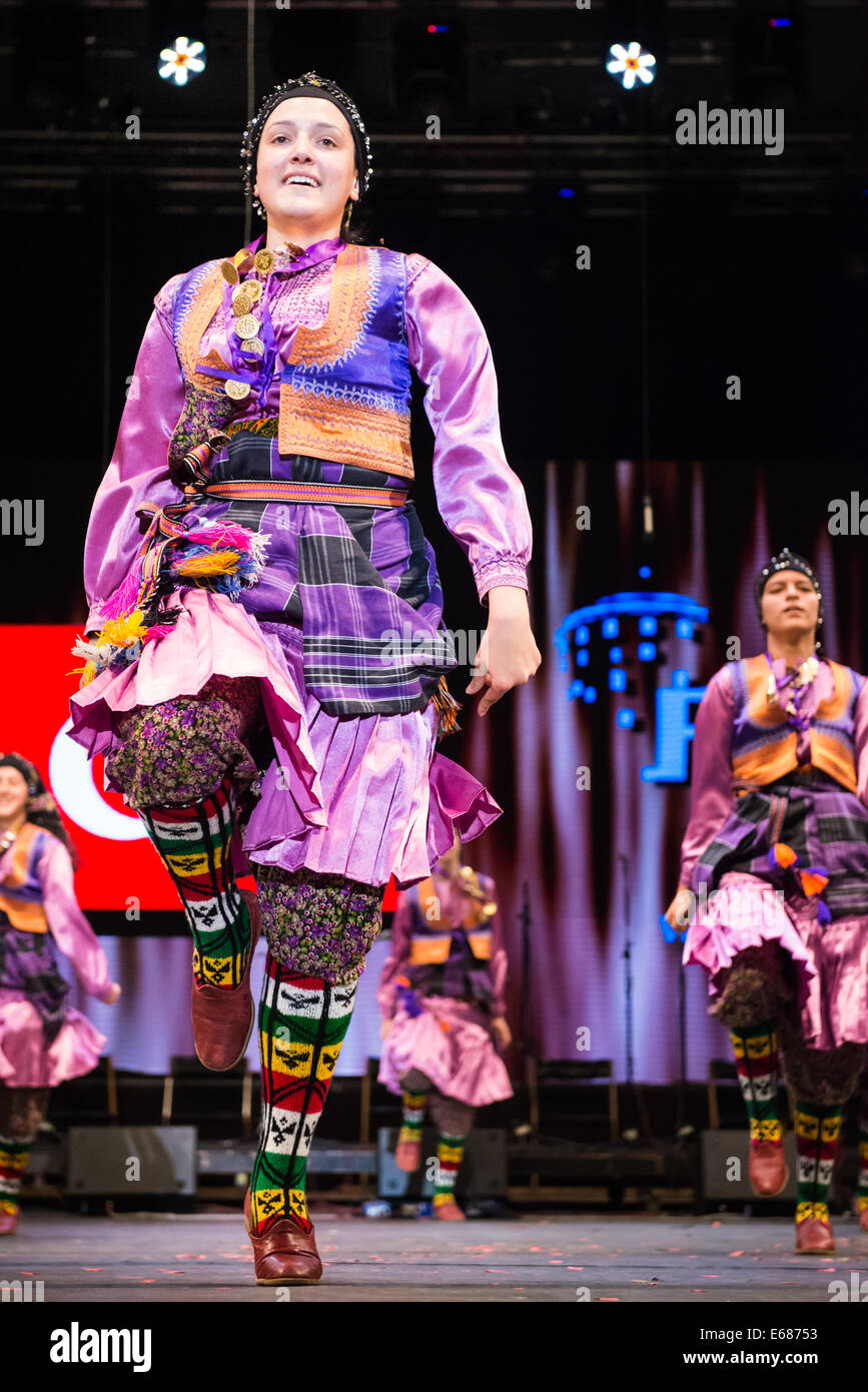 Chansu Folk Dance Group folk ensemble from Ankara, Turkey, performing at 26th Folkart