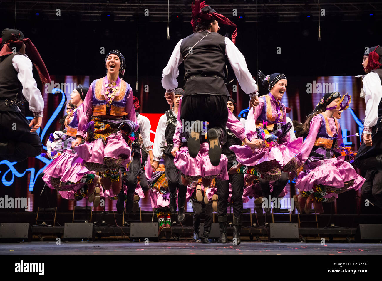 Chansu Folk Dance Group folk ensemble from Ankara, Turkey, performing at 26th Folkart