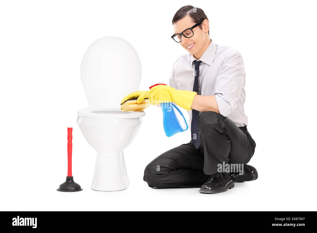 Man sitting toilet hires stock photography and images Alamy