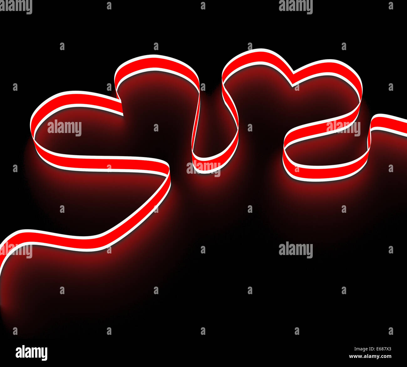 Hearts Background Representing Valentine's Day And Abstract Stock Photo ...