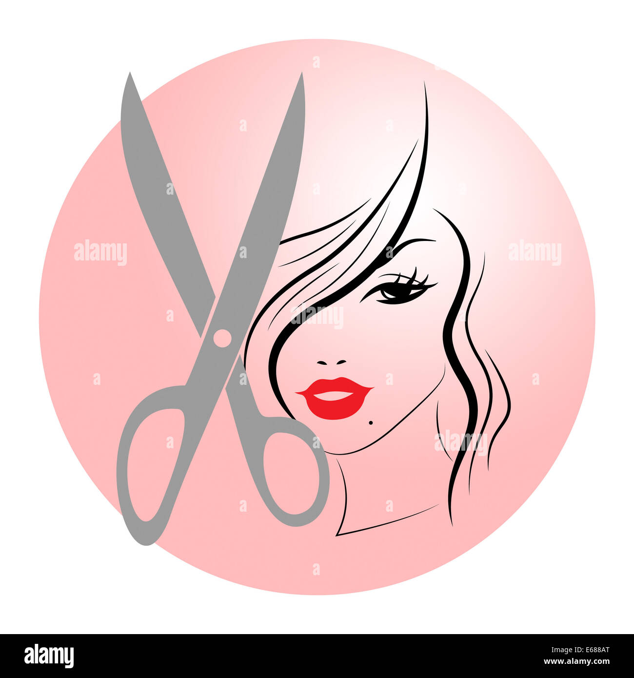 Haircut Hair Meaning Hairdressing Hairdo And Style Stock Photo Alamy