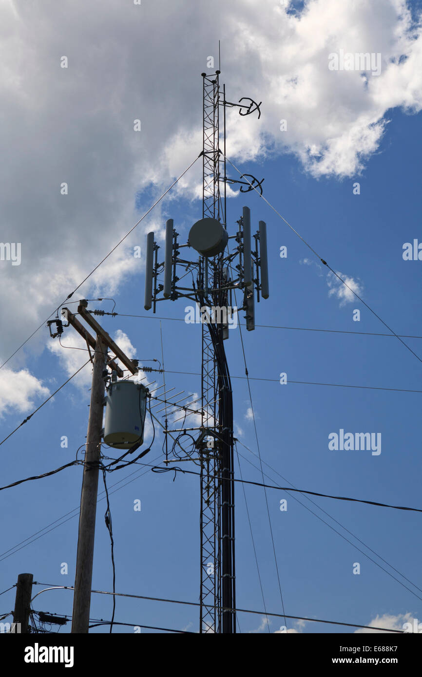 Cell phone tower. Stock Photo