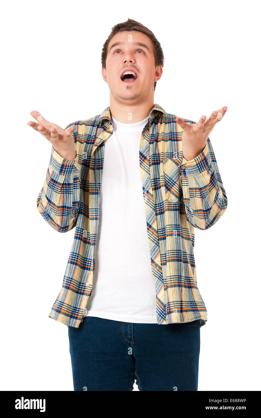 Handsome young man hanging hi-res stock photography and images - Alamy