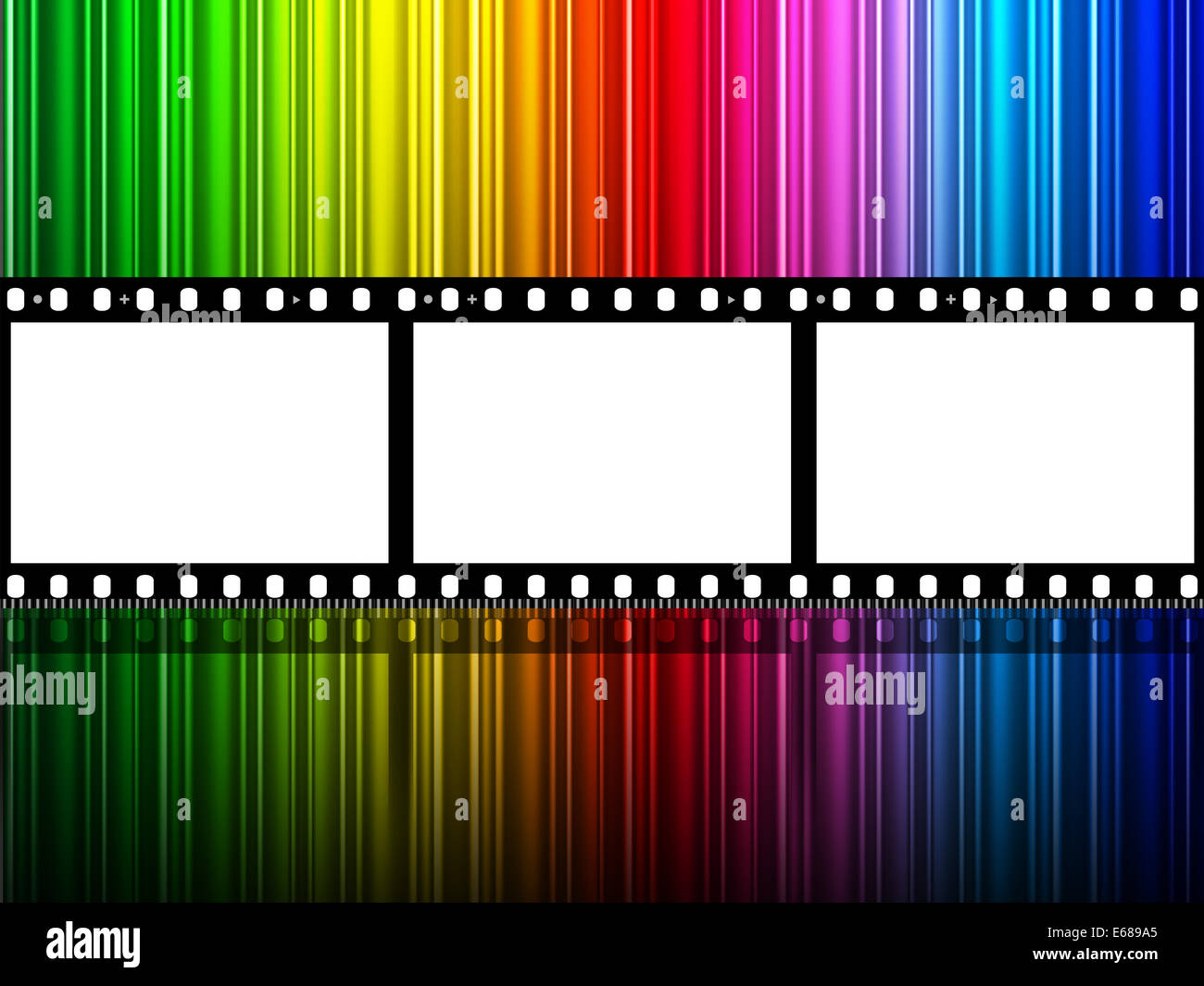 Spectrum Filmstrip Meaning Text Space And Celluloid Stock Photo Alamy