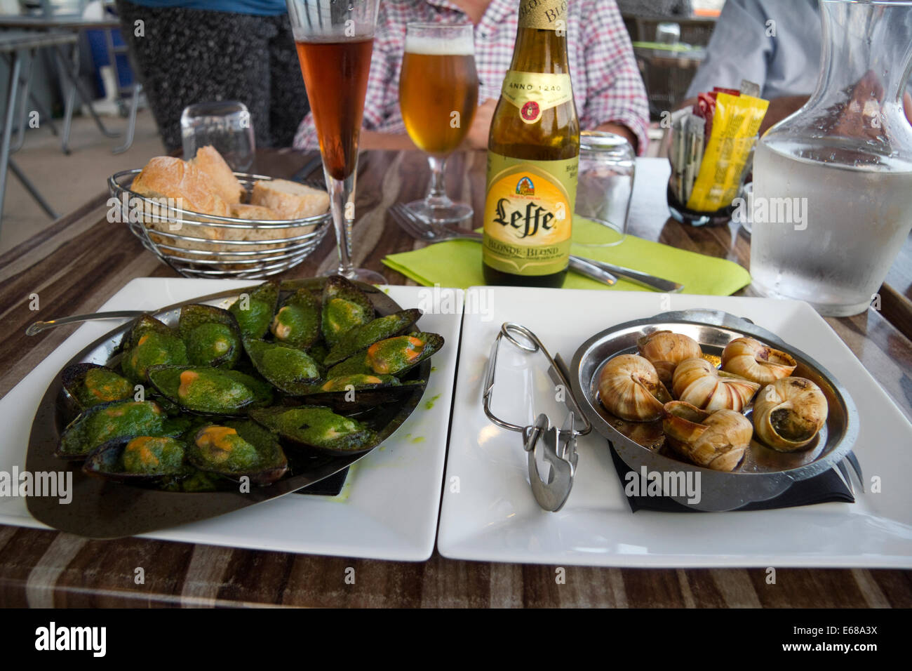 Seafood, restaurant St Mandrier Toulon France Stock Photo Alamy