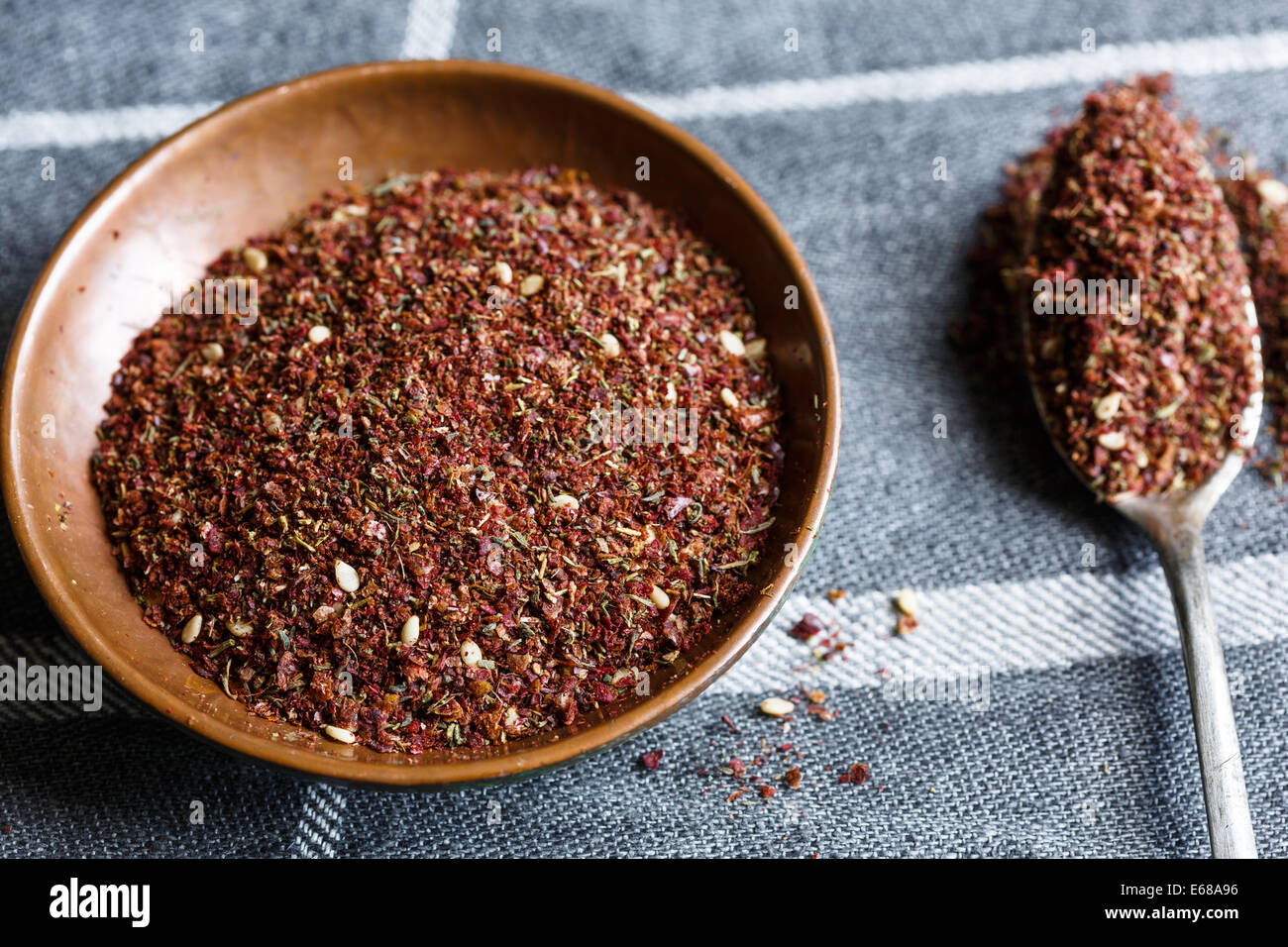 Za'atar (Middle Eastern spice mixture) Stock Photo