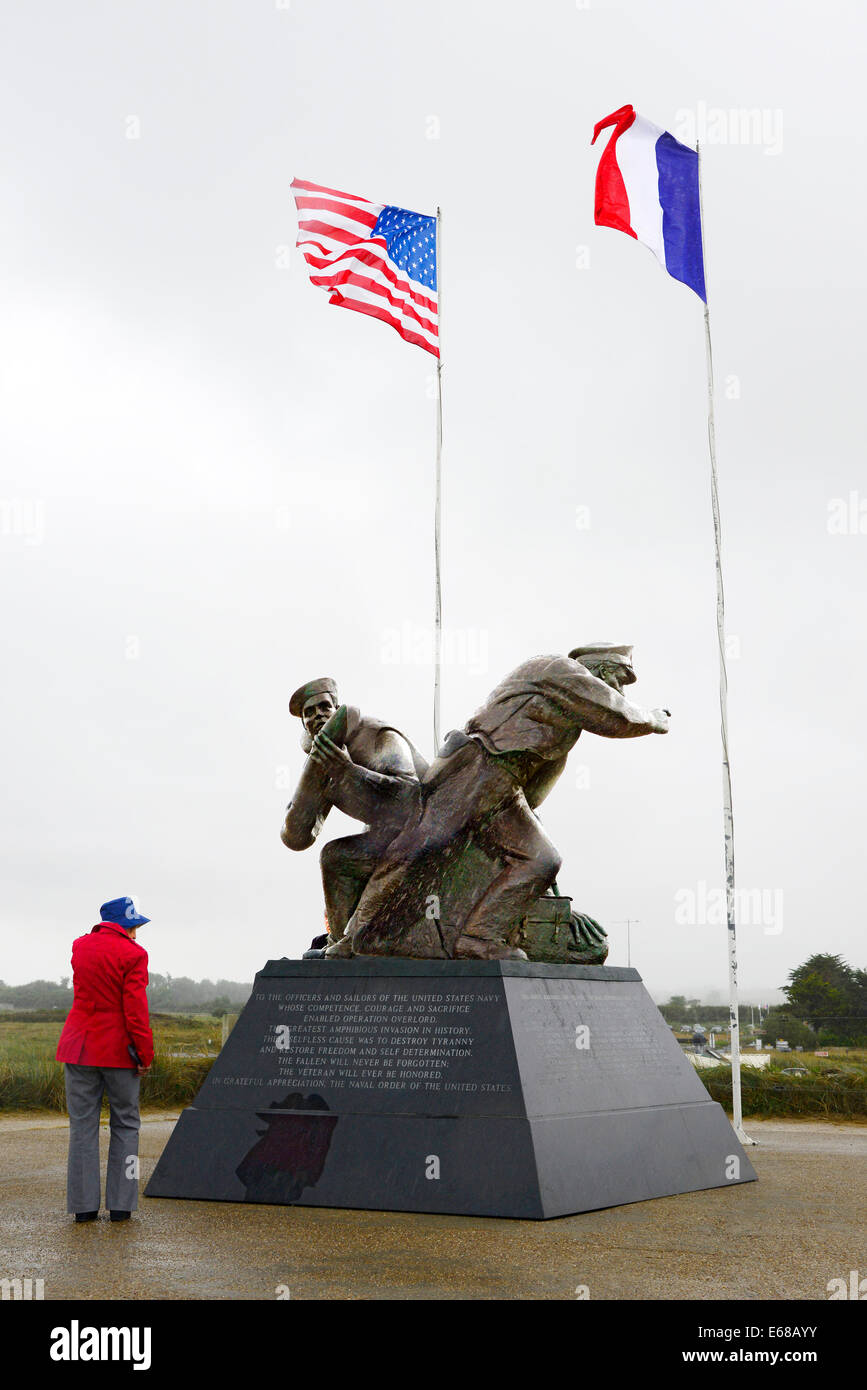 Us navy monument utah beach normandy france wwii europe fr landing