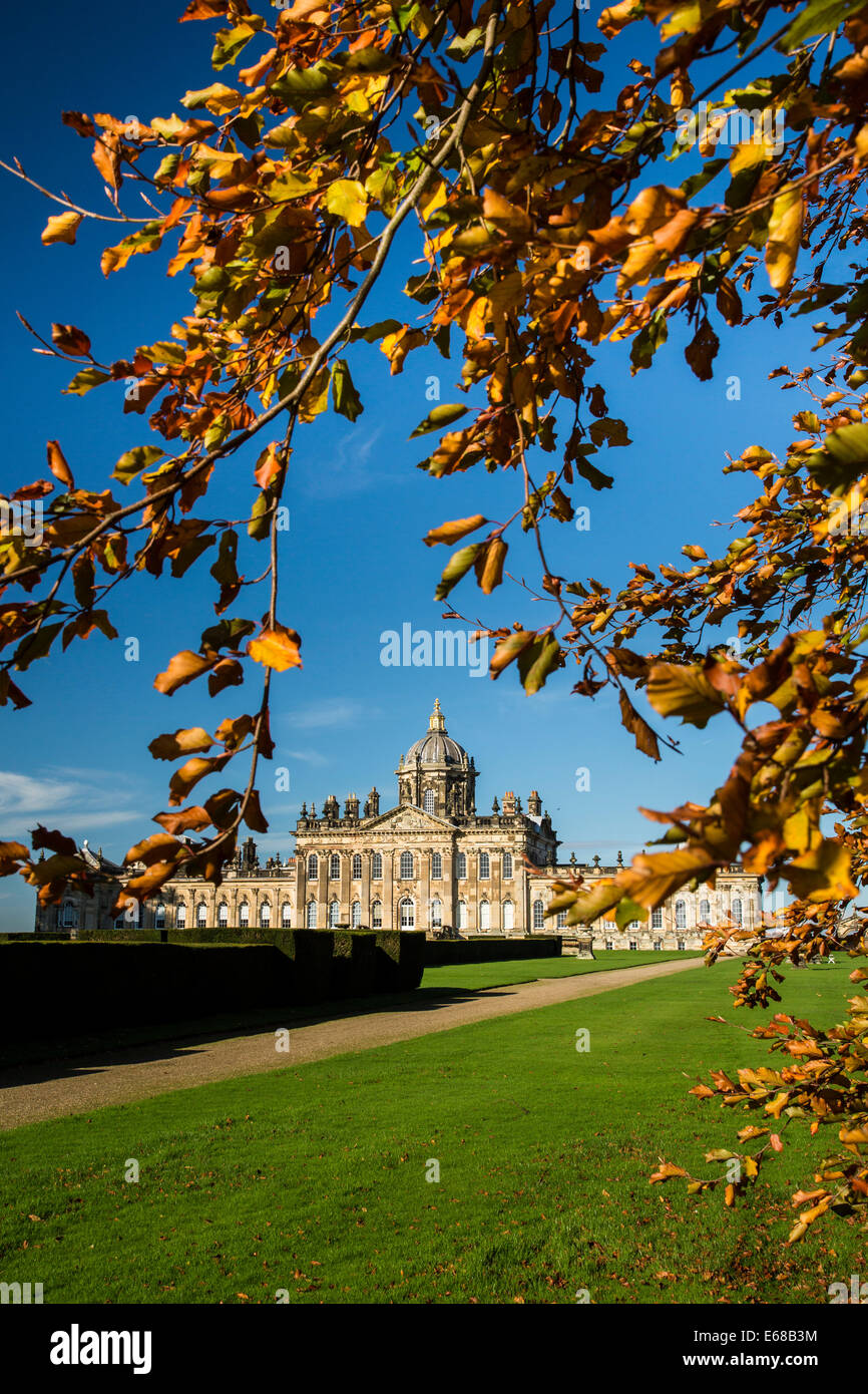 Autumn at Castle Howard, North Yorkshire Stock Photo