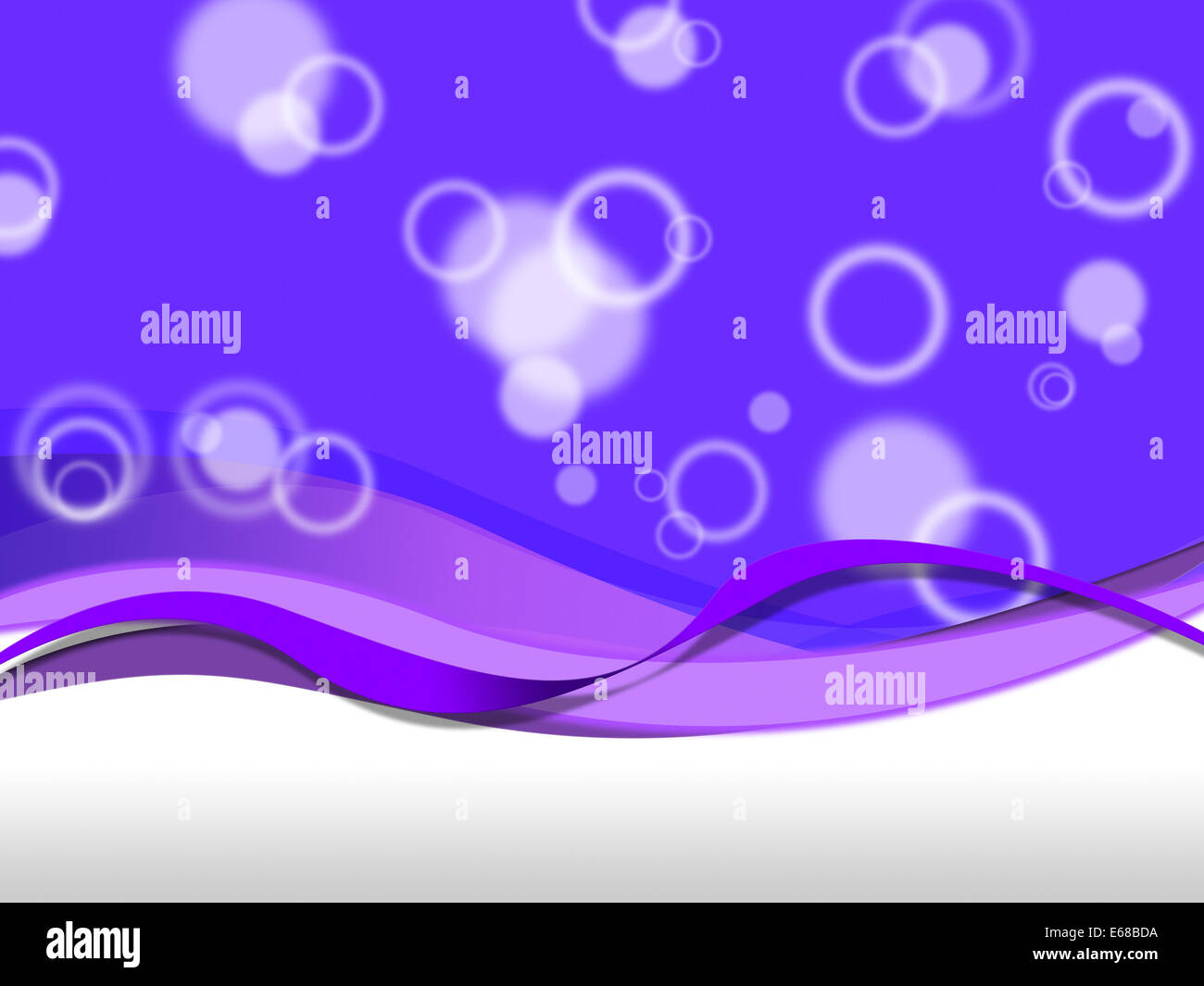 Purple Bubbles Background Meaning Droplets And Curves Stock Photo Alamy