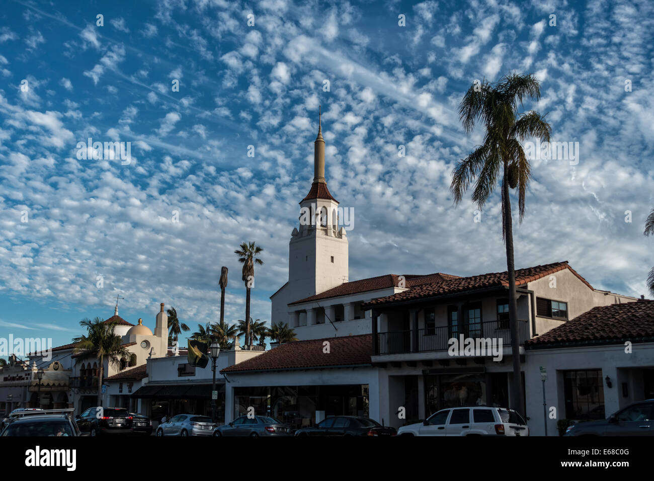 Historic old town in Santa Barbara, California Stock Photo Alamy