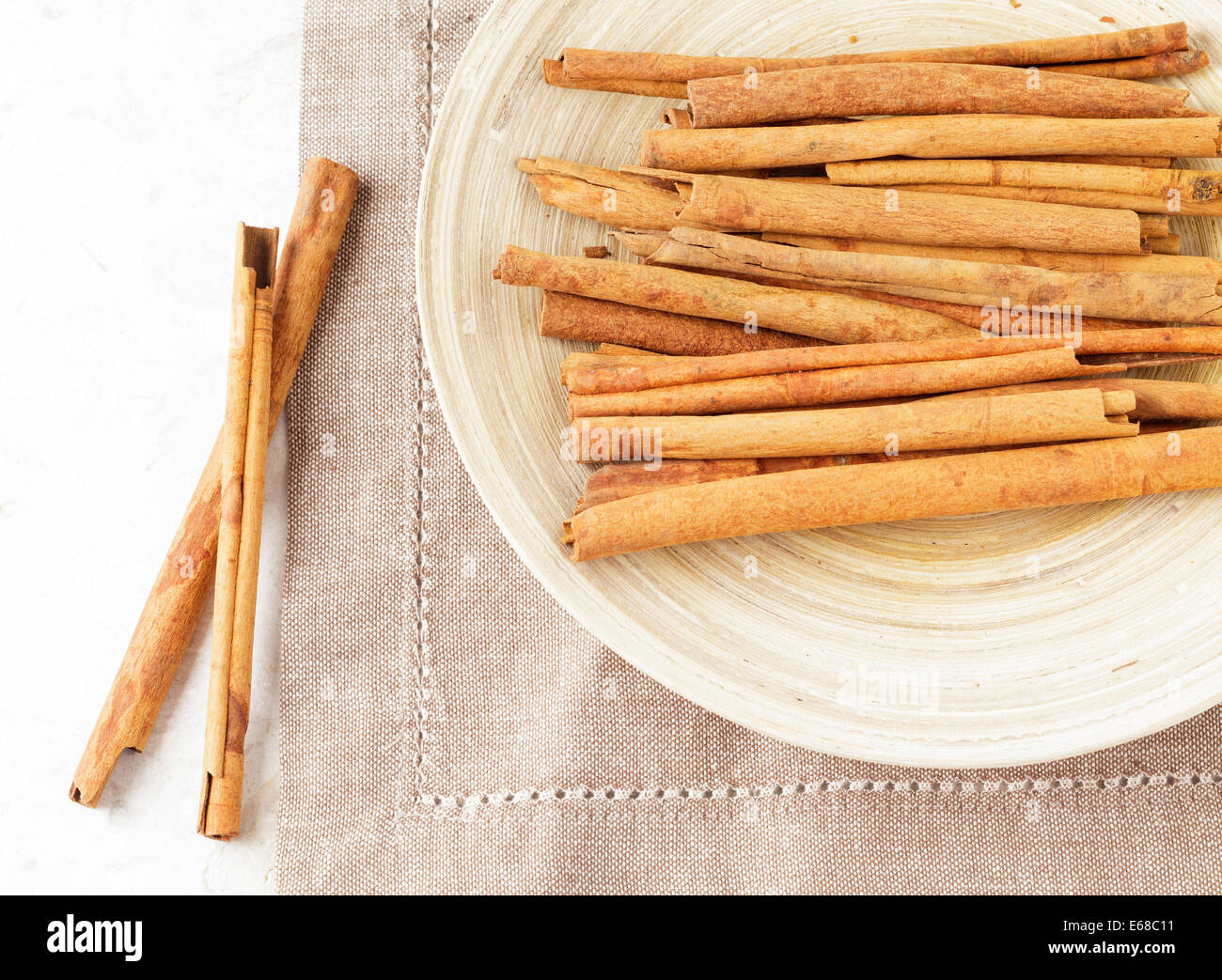 Cinnamon sticks Stock Photo