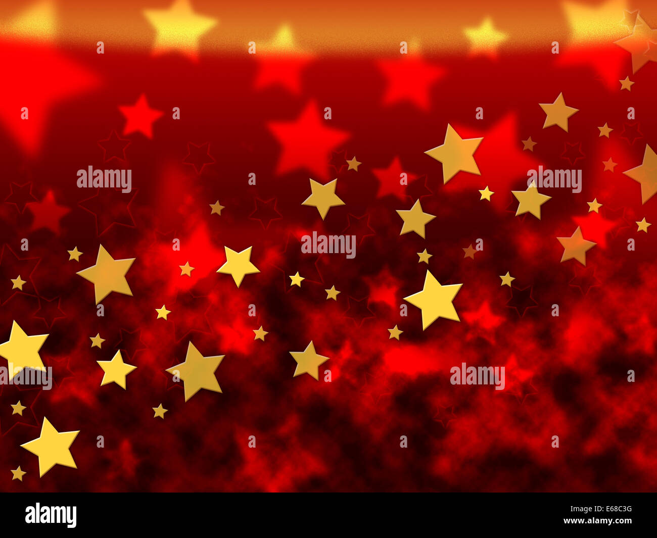 Orange Stars Background Meaning Brightness In Heavens Stock Photo Alamy