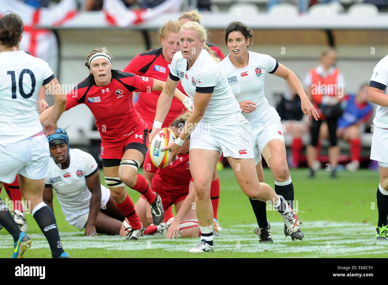 Paris, France. 17th Aug, 2014. Womens World Cup Rugby Final. England versus Canada. Credit:  Action Plus Sports/Alamy Live News Stock Photo