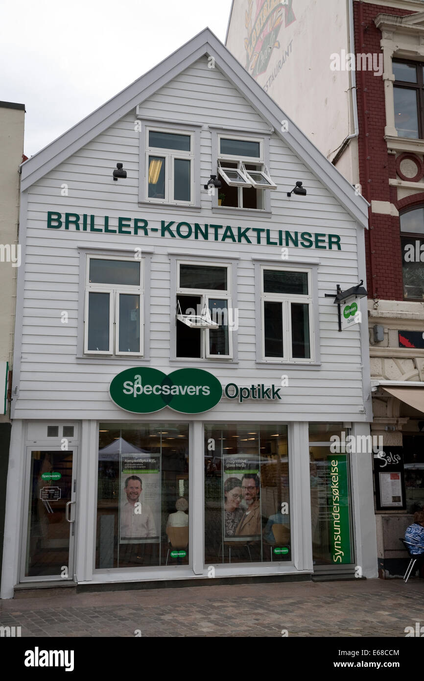 Specsavers opticians in Bergen Norway Stock Photo - Alamy