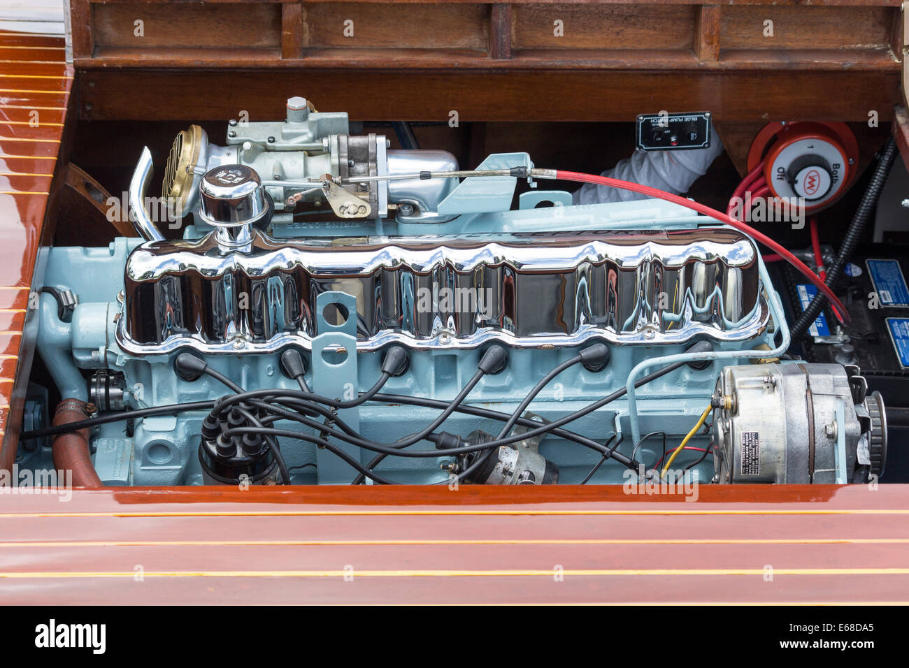 Eaton Interceptor Marine Engine Stock Photo