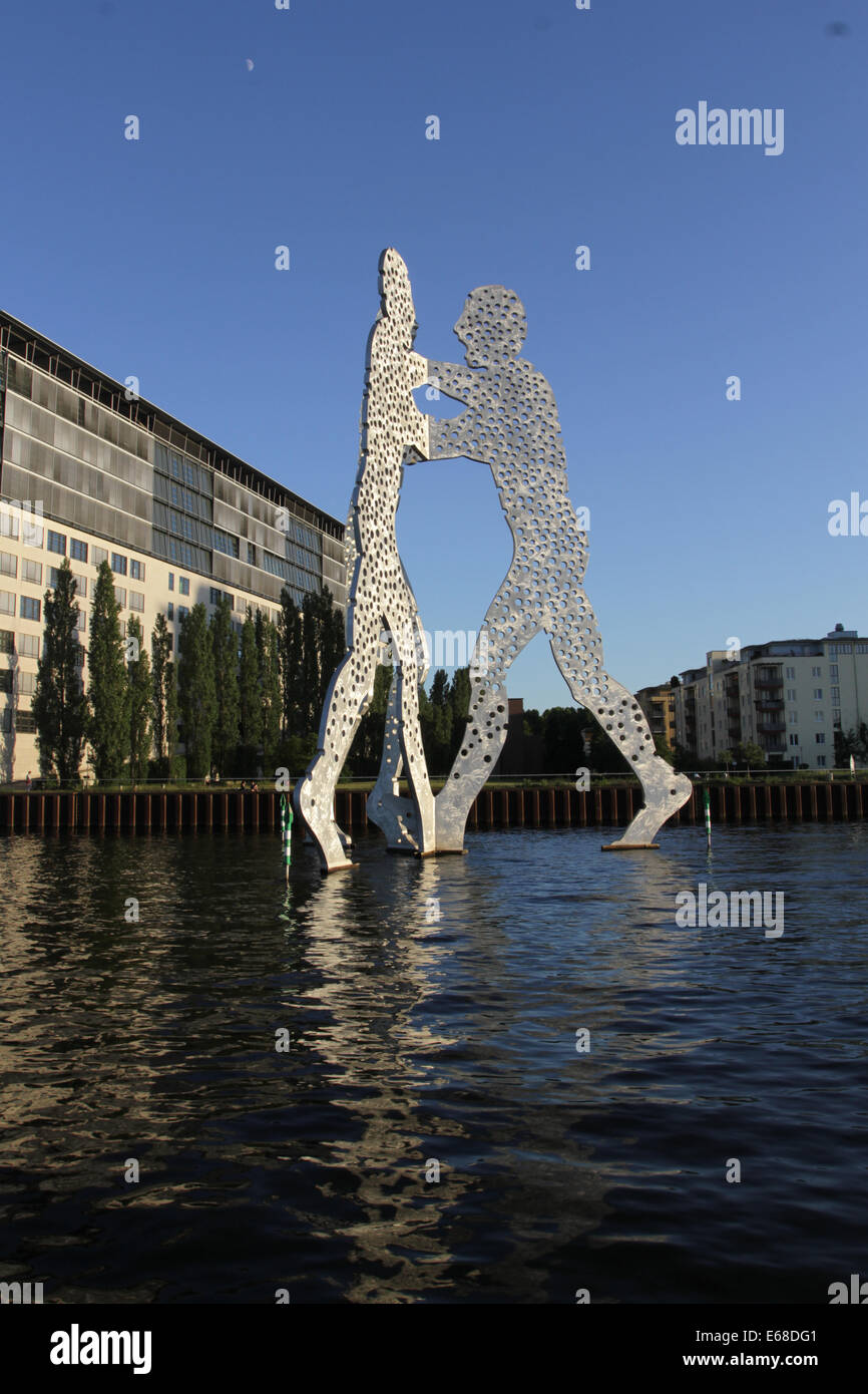 Molecule Man sculpture, Berlin, Germany Stock Photo