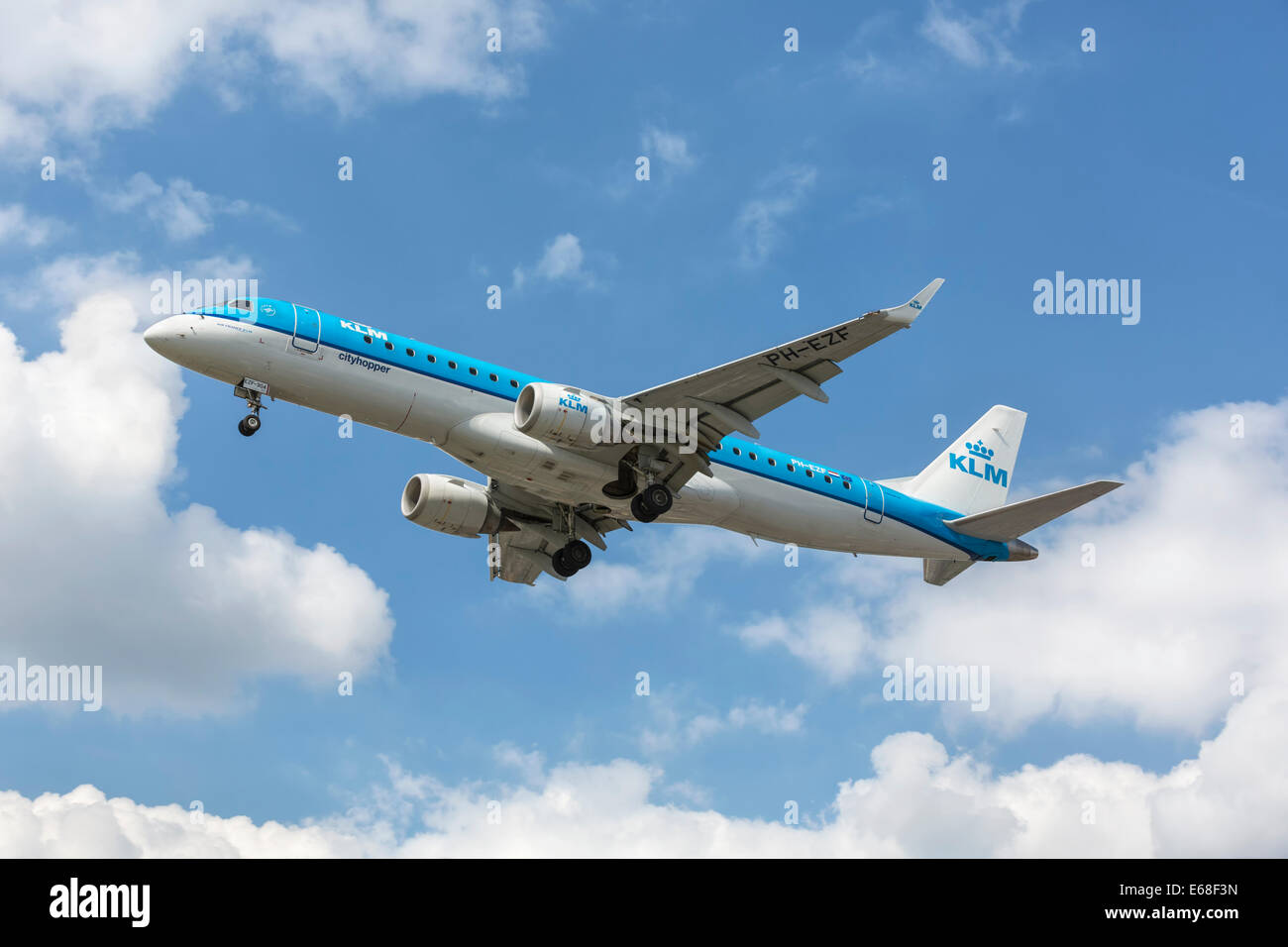 An Embraer 190 of KLM cityhopper Stock Photo