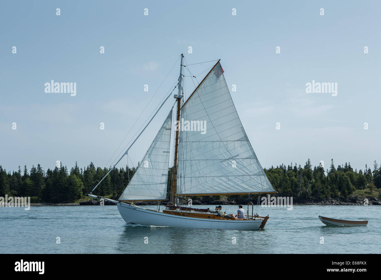 Gaff rigged sailboat hi-res stock photography and images - Alamy