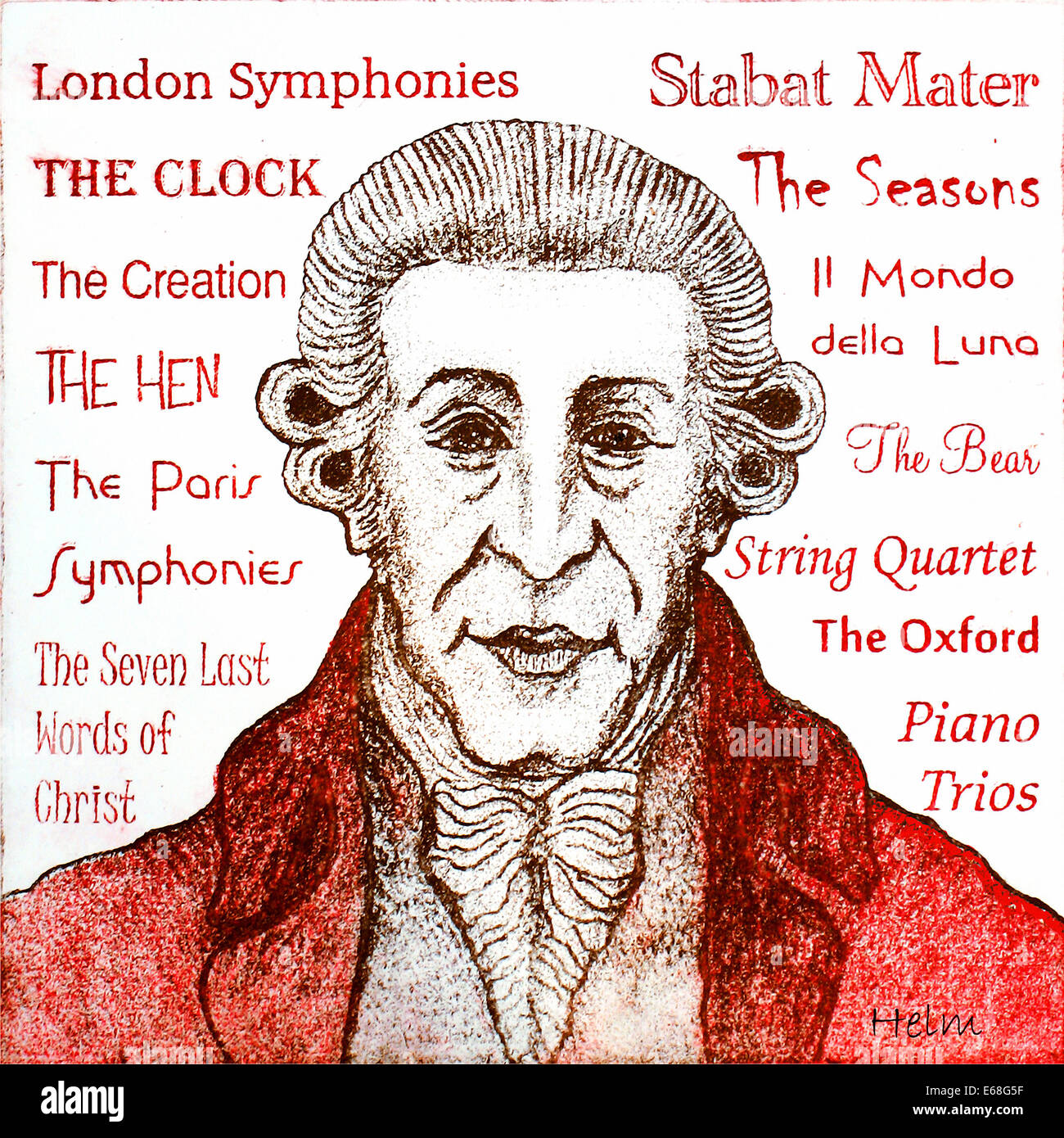 Joseph Haydn portrait, Austrian composer, 1732 1809 Stock Photo Alamy